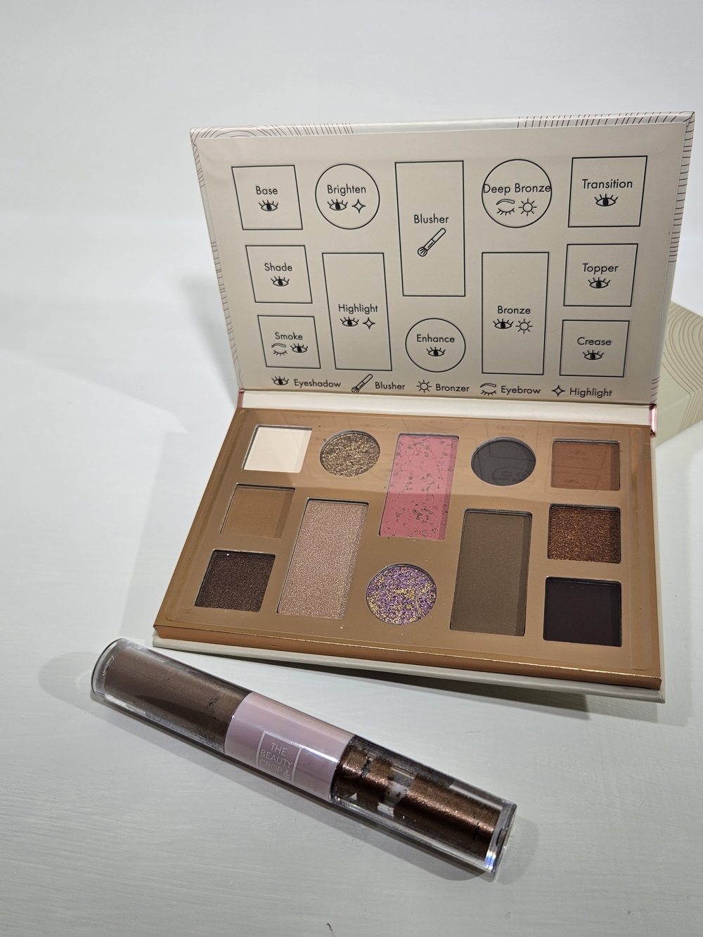 The Beauty Crop Multi-Shade Bronzer & Contour Palette With Liquid Eye Color